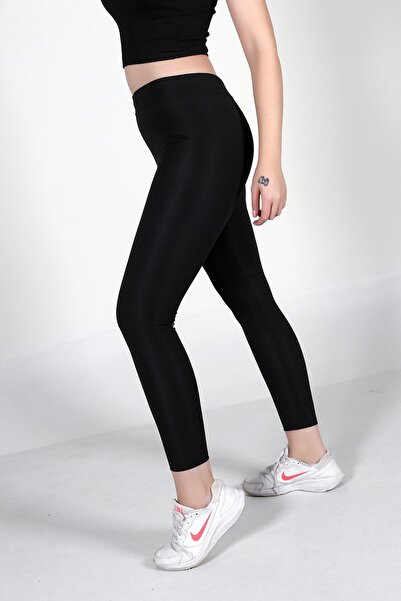 moda felinya Ženske crne Oblikuje figuru Visok struk Čupkani materijal tajice