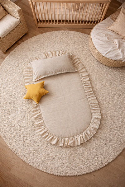 KaiAtelier Kaikids Padded Bottom Opening Mat & Padded Pillow Set