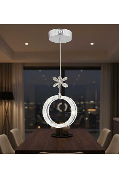 Marsel Lighting Alya Model Gümüş 3 Renk Modu Ledli Modern Salon Mutfak Oturma...