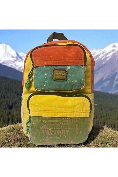 Old Cotton حقيبة ظهر يومية ذات جودة عالية بتصميم عتيق ومقصورة واحدة للسفر الم...