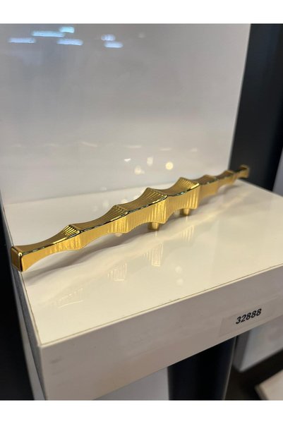 Taşkın Aksesuar Mermaid Metal Handle Gold 32mm Cabinet Door Modern Drawer TV Unit Furniture Handle Dresser Gold