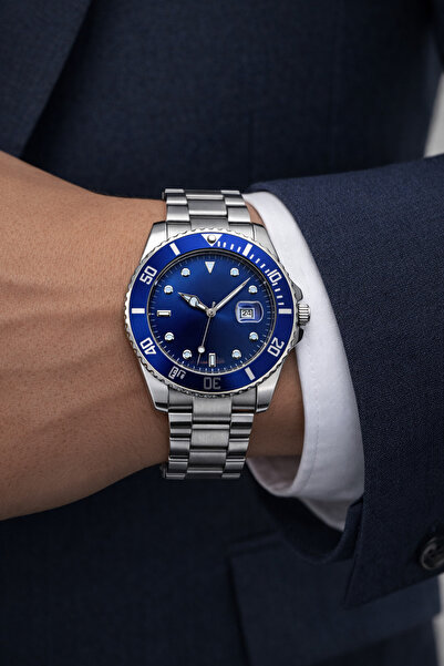 S.POLO Choppers Sport Men's Wristwatch Silver Color