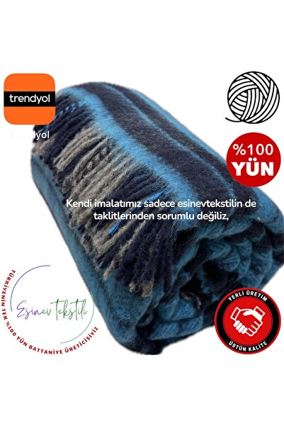 Özyün Ultra Soft Wool Blanket, Single Size 100% Wool