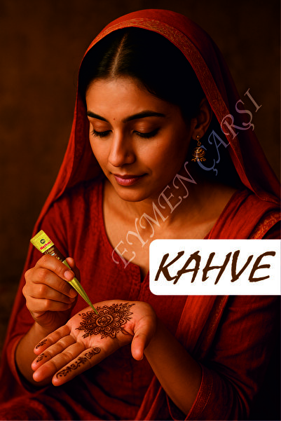 EYMEN ÇARŞI /Koni Hint Kınası Kahverengi/El ve Vücut Kınası/Hint Kınası 40 gr