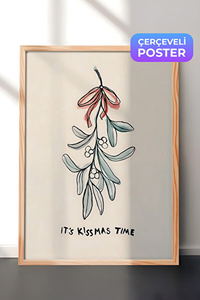 Postifull Slika u drvenom okviru, božićni poster, božićna dekoracija, vreme j...