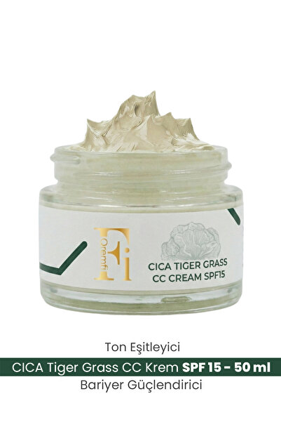 Qremfi Ton Eşitleyici Bariyer Güçlendirici Tiger Grass 15 Spf Cica CC Krem 30 ml