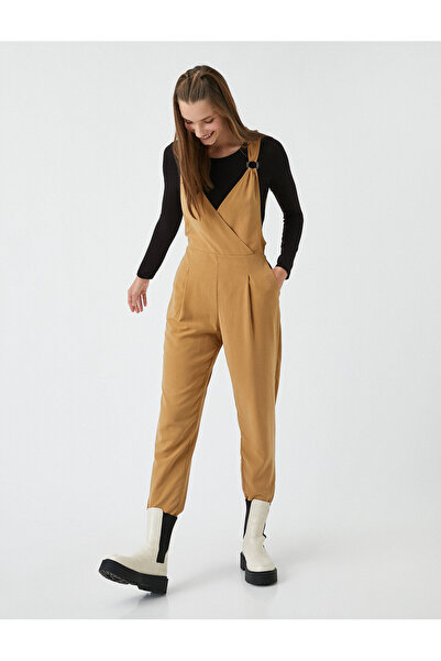 Koton Damen-Overall aus Kamelhaar