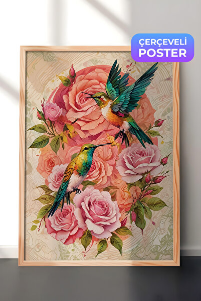 Postifull Ahşap Çerçeveli Tablo, Poster ve Çerçeve Seti, Candy Garden - Parad...