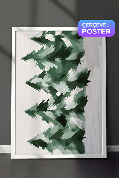 Postifull Slika u belom okviru, novogodišnji poster, novogodišnja dekoracija,...