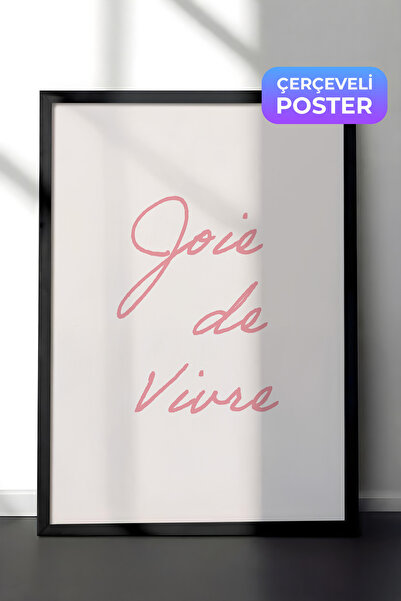 Postifull Uživanje u životu Uramljena slika, crni okvir i poster, vertikalna ...