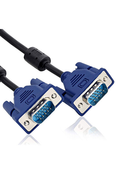 Derwell 1.5 Metre Vga Kablosu Ekran Lcd Led Monitör Bağlantı 15 Pin Bağlama A...