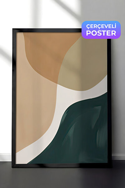 Postifull Apstraktna akvarelna slika u ramu, vertikalna zidna slika serije Co...