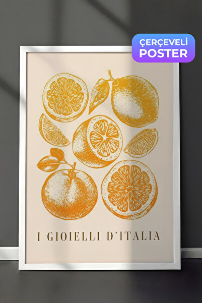 Postifull I Gioielli D'Italia Uramljena slika, beli okvir i poster, zidna sli...