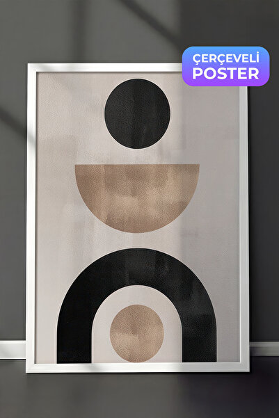 Postifull Berlin Shapes No1 Uramljena slika, beli okvir i poster, zidna slika...