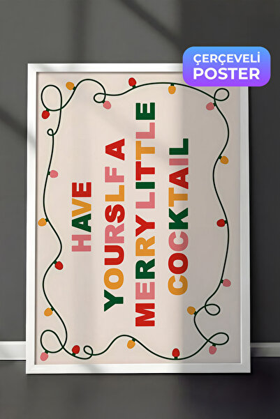 Postifull Slika u beloj ramovini, uokviren novogodišnji poster, serija "Vesel...