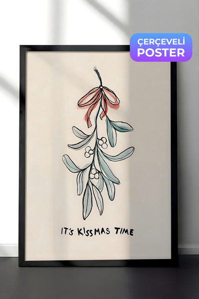 Postifull Slika u crnom okviru, božićni poster, božićna dekoracija, serija za...