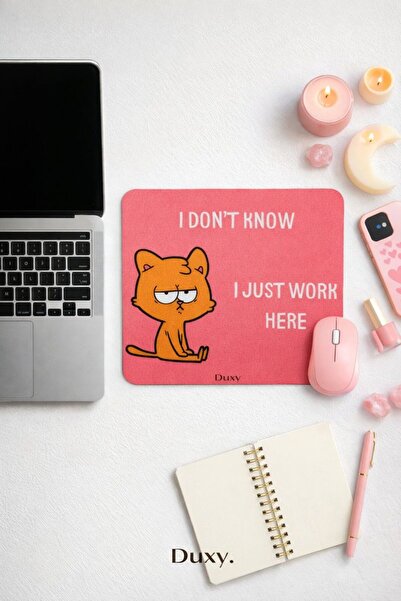 Duxy Komik Yazılı Mouse Pad, 23x19 Cm, Kauçuk Kaymaz Taban, Ev, Ofis Ve Oyun ...