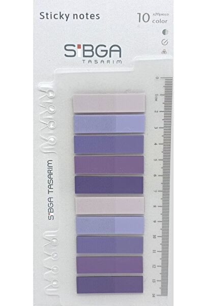 sibga tasarım Прозрачни лепящи се лентички Post-It в лилави нюанси - отметка,...