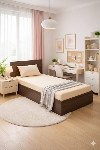 Zarif Home Yonk Life Набір простирадл з натуральної бавовни - на резинці, 100...