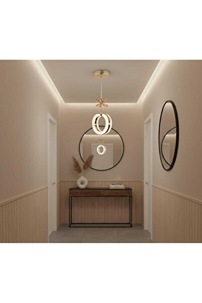 Marsel Lighting ALYA TEKLI Model Gold 3 Renk Modu Ledli Modern Mutfak Oturma ...