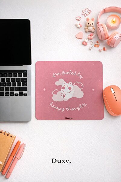 Duxy Sevimli Mouse Pad, 23x19 cm, Kaymaz Taban, Ev, Ofis ve Oyun için Rahat v...