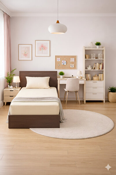 Zarif Home Set posteljine Yonk Life Natural Pamuk dela, elastična, prilagođen...