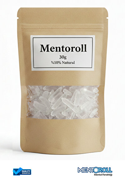 Mentoroll 30 Gr %100 Doğal Kristal Mentol - Premium Nane Kristali - Ferahlatı...