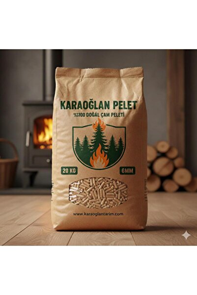 karaoğlan tarım Çam Peleti Soba Yakıtı & Kedi Kumu 20 Kg