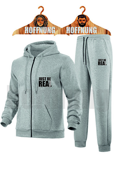 HOFFNUNG Men's Casual Short Sleeve Set with Blank Print Outdoor Spring/Summer...