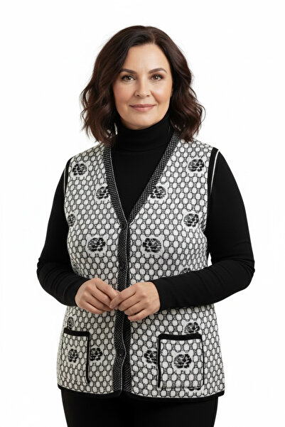 BİLGENS BUTİK Comfortable Fit Knitwear Mother's Vest