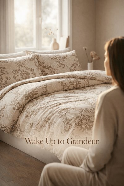 Bella Home Double Duvet Cover Set - 80% Cotton, 20% Polyester - 200 cm X 220 cm