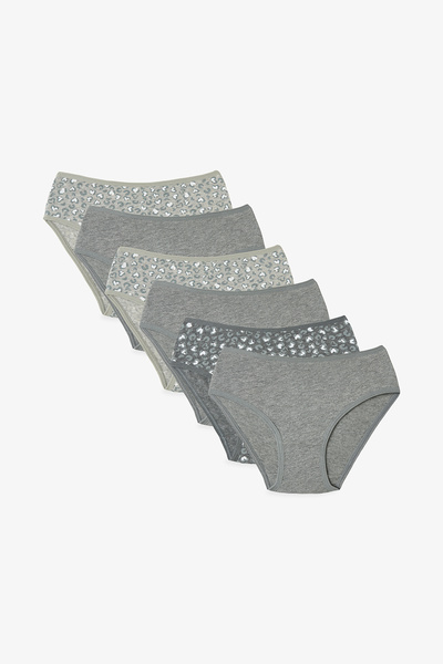 Penti Girl's Animal Leopard Patterned Regular Waist 5-Piece Panties