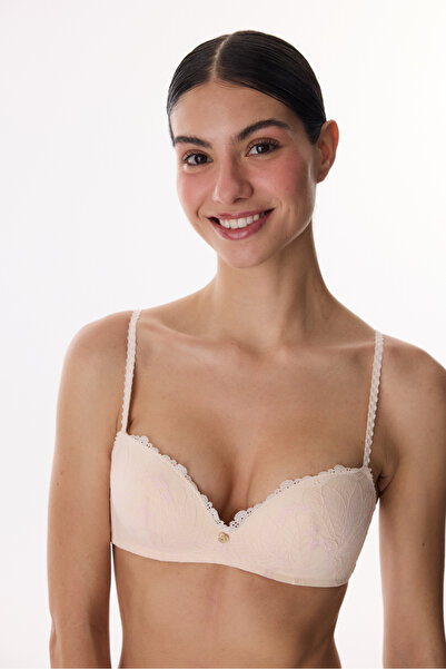 Penti Beige Caroline Lace Lace Bra