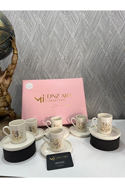 Hediye Köşkü Porcelain Tree of Life Coffee Set
