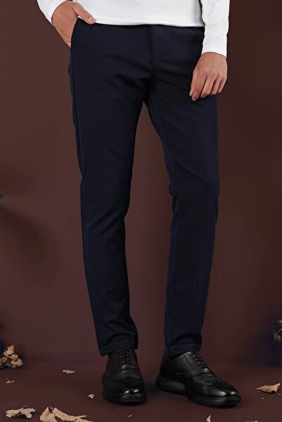 Efor P 1135 Slim Fit Lacivert Spor Pantolon