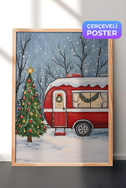 Postifull Slika u drvenom okviru, set postera i okvira, serija za novogodišnj...