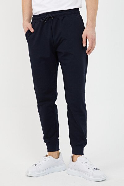 mmetalic Ανδρικό φούτερ Navy Blue με τσέπες Standard Fit Άνετη εφαρμογή