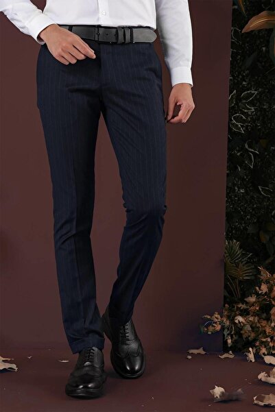 Efor P 1134 Slim Fit Lacivert Spor Pantolon