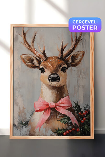 Postifull Slika u drvenom okviru, set postera i okvira, serija za novogodišnj...