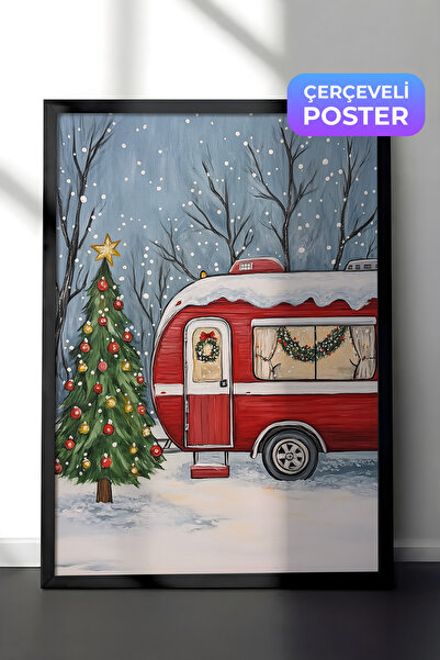 Postifull Slika u crnom okviru, set postera i okvira, serija "Novogodišnja ud...