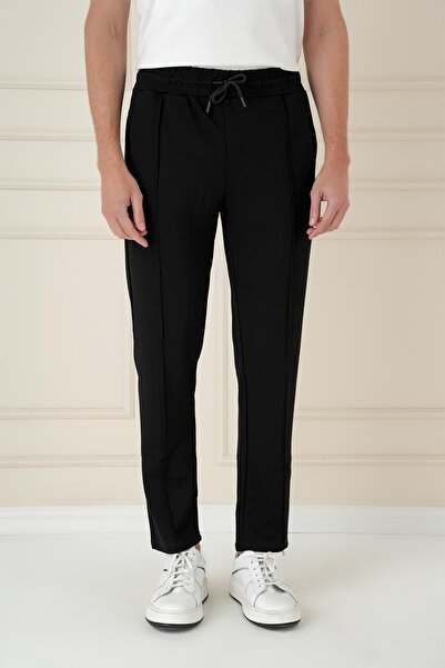 Efor ATP 034 Slim Fit Siyah Spor Pantolon