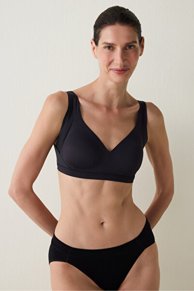 Penti Czarny biustonosz bez fiszbin i wypełnienia Contour Anti Aging