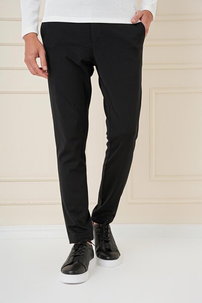 Efor P 1163 Slim Fit Siyah Klasik Pantolon