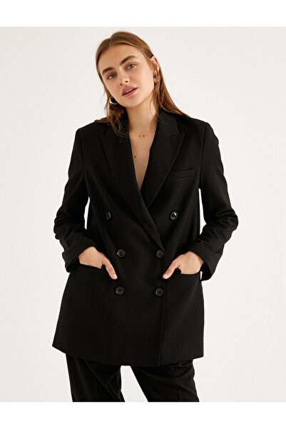 Koton Kruvaze Yaka Blazer Ceket