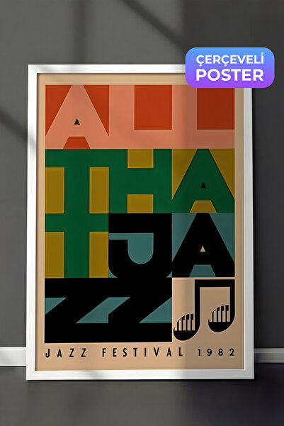 Postifull Slika u belom okviru, Jazz festival, Kuhinjska zidna slika iz serij...