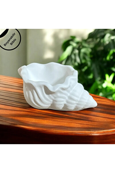 Madame Deco & Takı Madame Boyanabilir Ham Taş Deniz Kabuğu Biblo