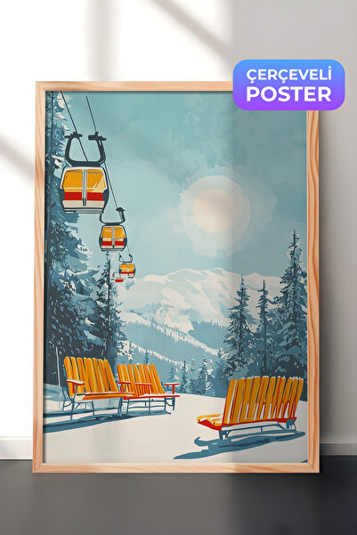 Postifull Slika u drvenom okviru, set postera i okvira, serija za novogodišnj...