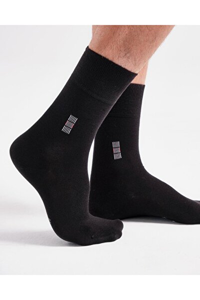 Bolero Erkek Premium Dikişsiz Yazlık Bambu Çorap Siyah