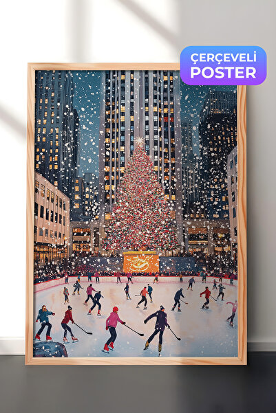 Postifull Slika u drvenom okviru, set postera i okvira, serija za novogodišnj...