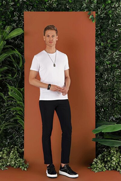 Efor P 1121 Slim Fit Siyah Spor Pantolon